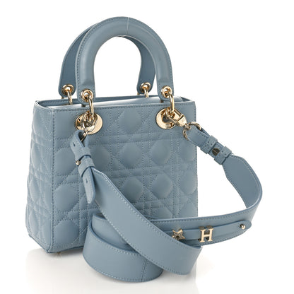 Christian Dior Lambskin Cannage Small My ABCDior Lady Dior Cloud Blue 3 of 8