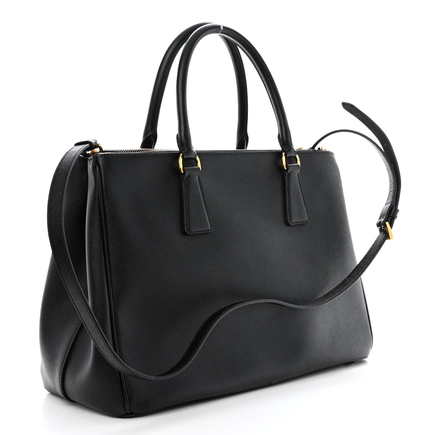 Prada Saffiano Lux Medium Galleria Double Zip Tote Black 3 of 18