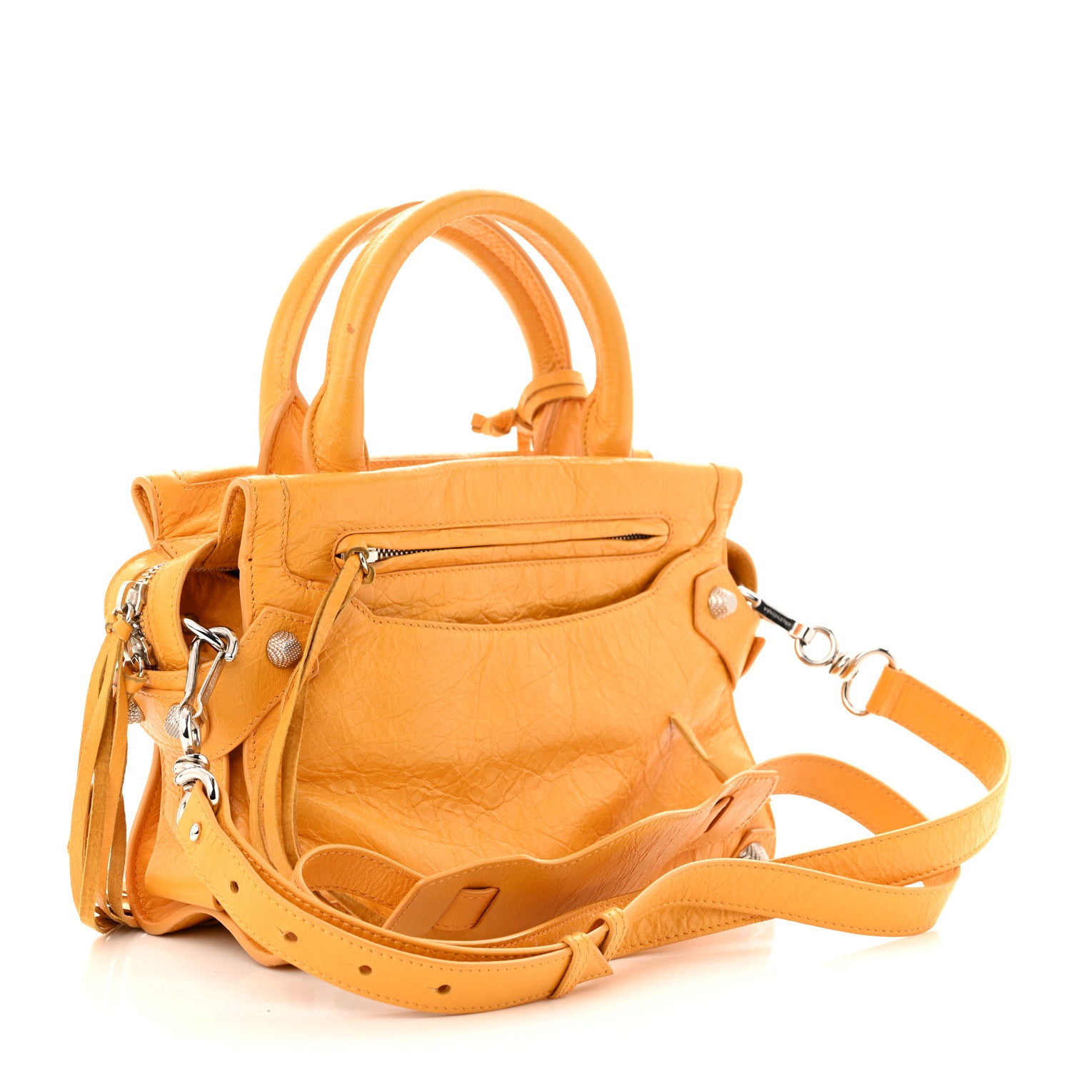 Balenciaga Agneau Giant 12 Silver Hardware Mini Mute City Jaune Miel 3 of 12