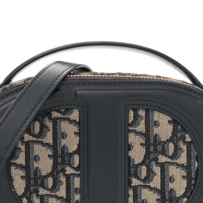 Christian Dior Oblique CD Signature Oval Crossbody Camera Bag Blue Multicolor 8 of 12