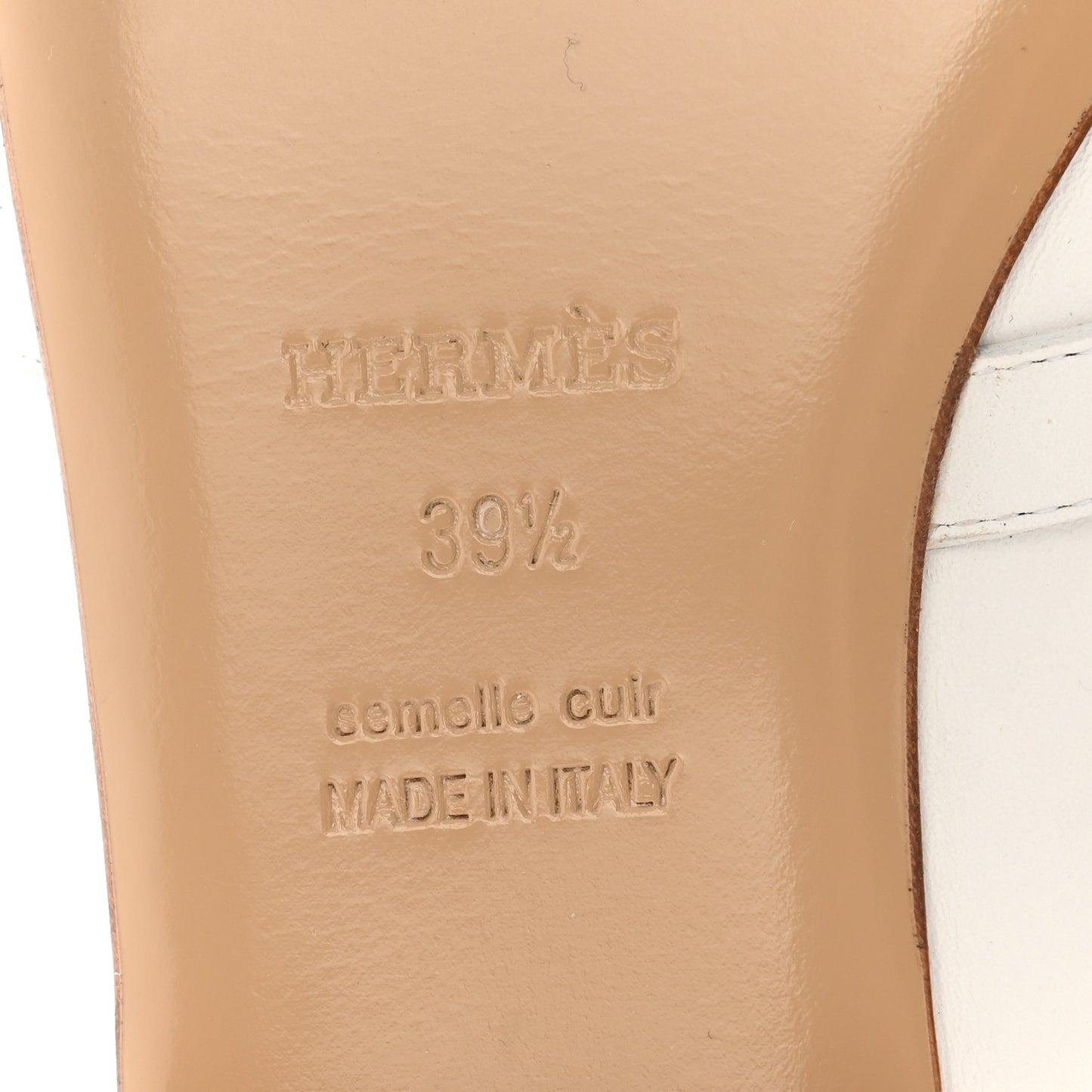 Calfskin Oz Mules 39.5 White