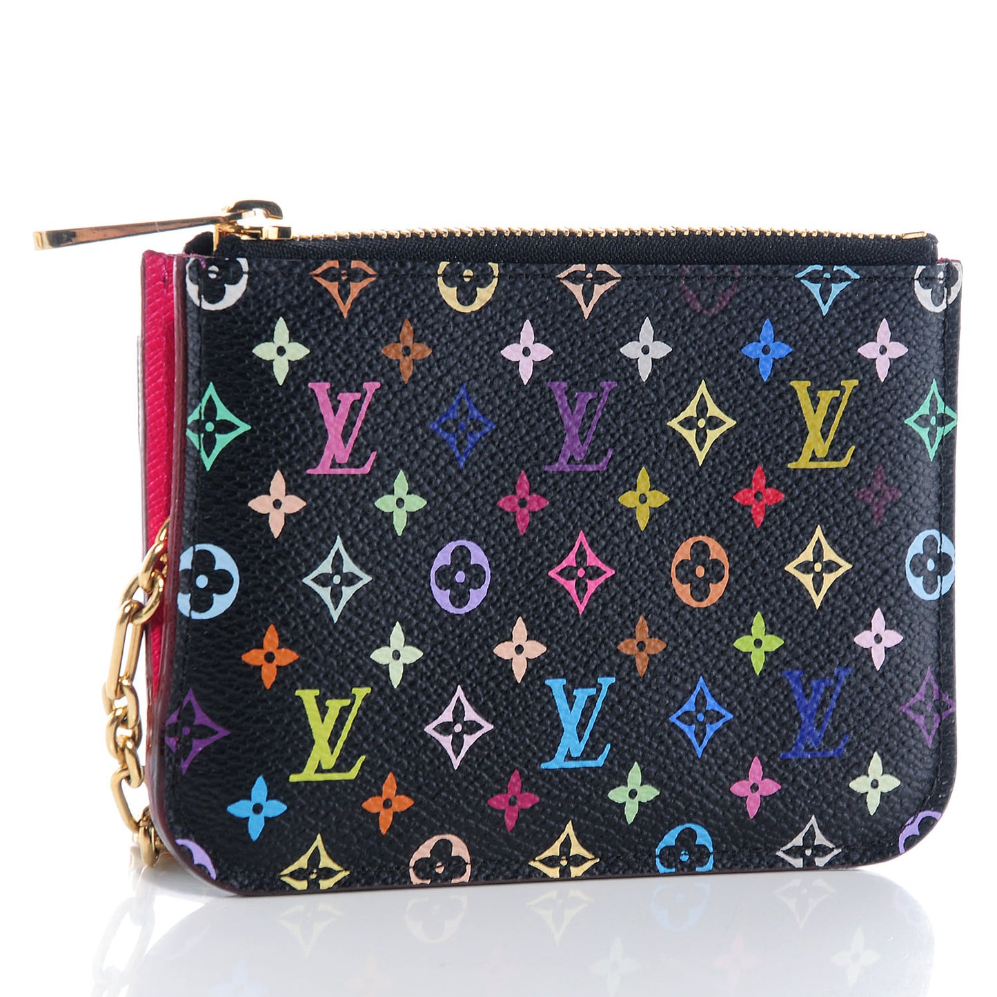 Monogram Multicolor Key Pouch Black Grenade