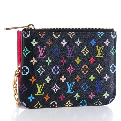 Louis Vuitton Monogram Multicolor Key Pouch Black Grenade 3 of 8