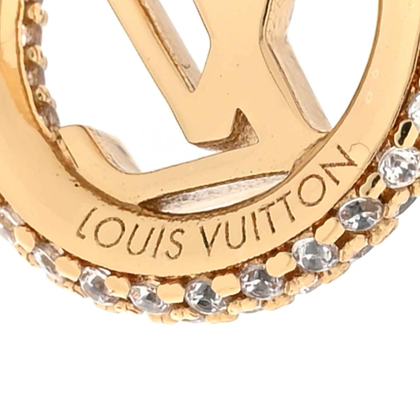 Metal Crystal Louise By Night Earrings Gold