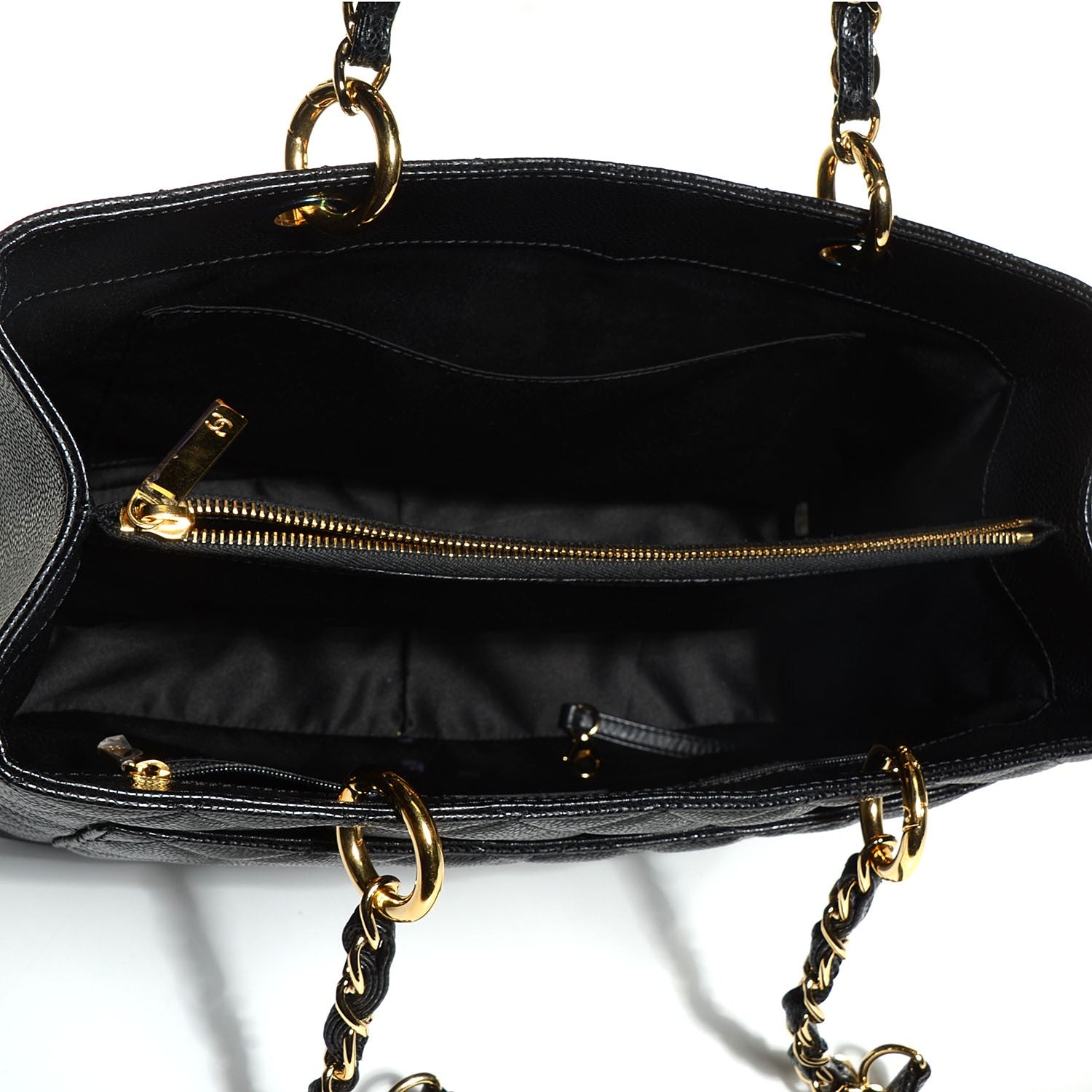 Chanel Caviar Quilted Grand Shopping Tote GST Black 5 of 7