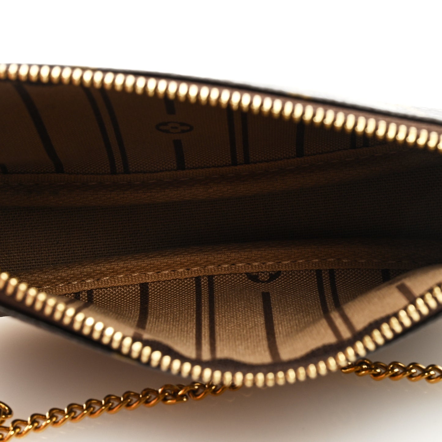 Monogram Complice Trunks and Bags Mini Pochette Accessories Beige