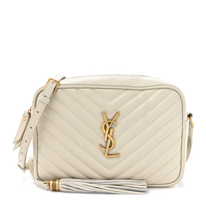 Saint Laurent Calfskin Matelasse Monogram Lou Camera Bag Crema Soft 1 of 17