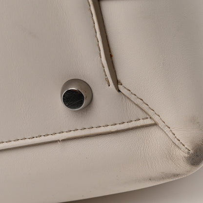 Bottega Veneta French Calfskin Maxi Intrecciato Large Arco  Bianco 10 of 14
