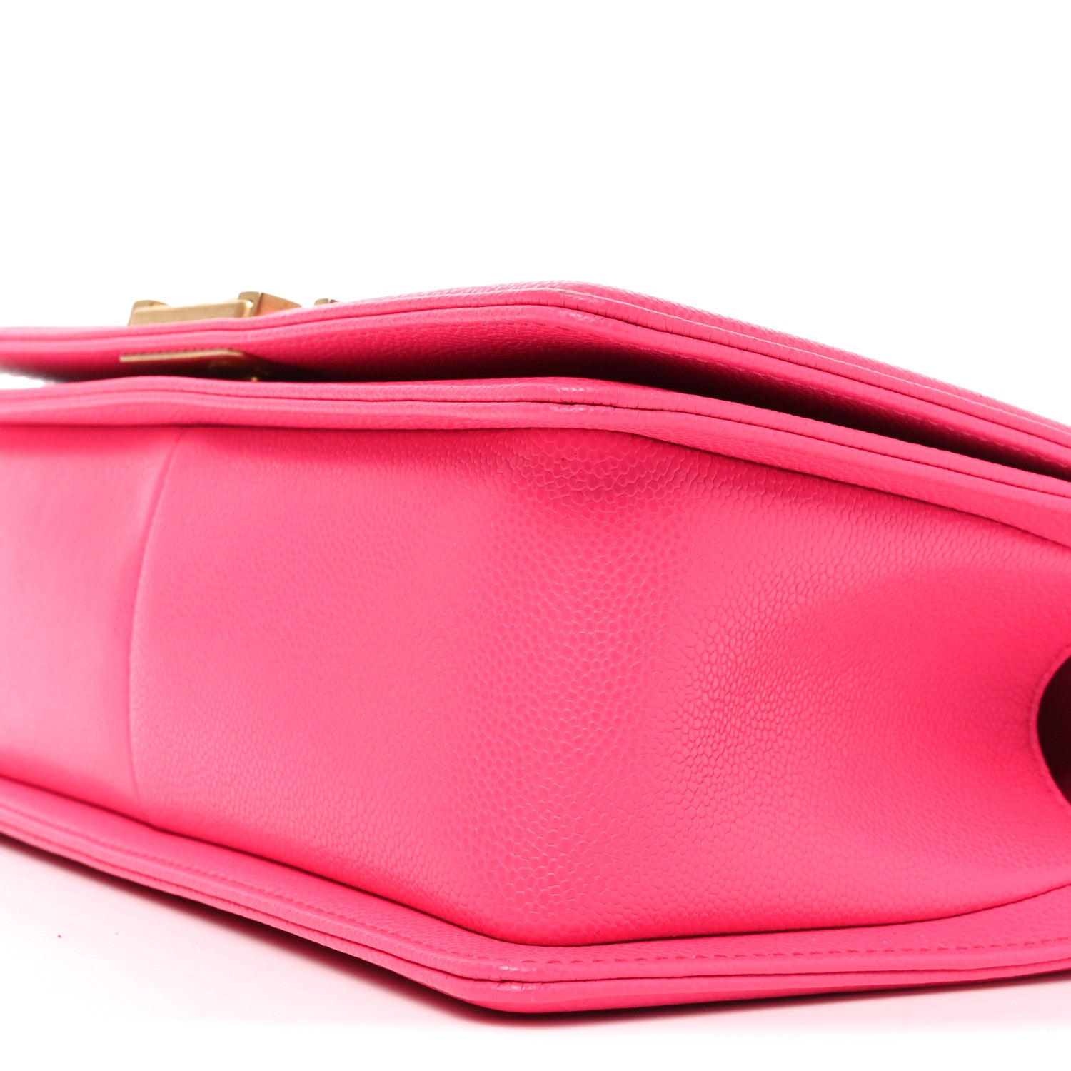 Chanel Caviar Chevron Quilted Medium Boy Flap Fuchsia 10 of 11