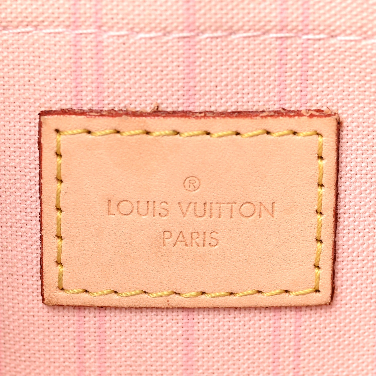 Louis Vuitton Damier Azur Neverfull MM GM Pochette Rose Ballerine 6 of 6