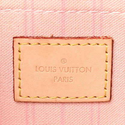 Louis Vuitton Damier Azur Neverfull MM GM Pochette Rose Ballerine 6 of 6