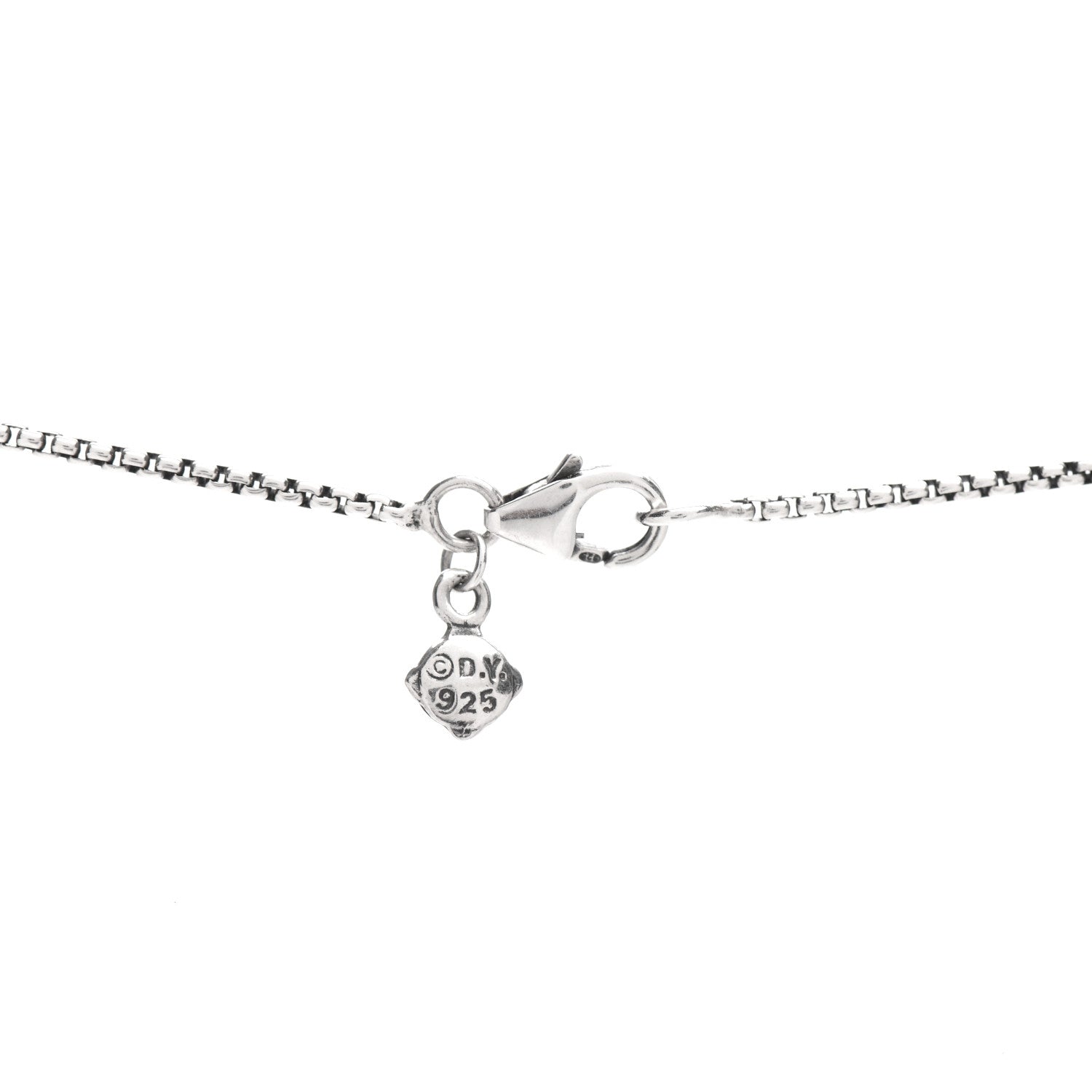 David Yurman Sterling Silver Diamond Pave 29mm Crossover Cross Necklace 4 of 4