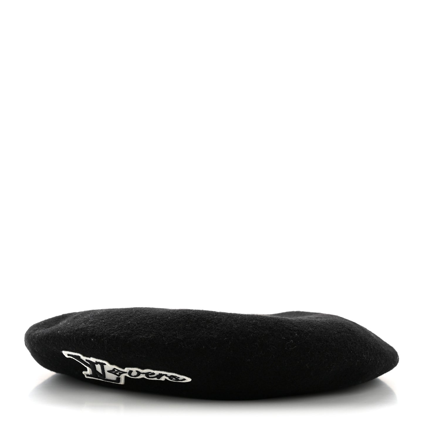 Wool LV Lovers Beret Black