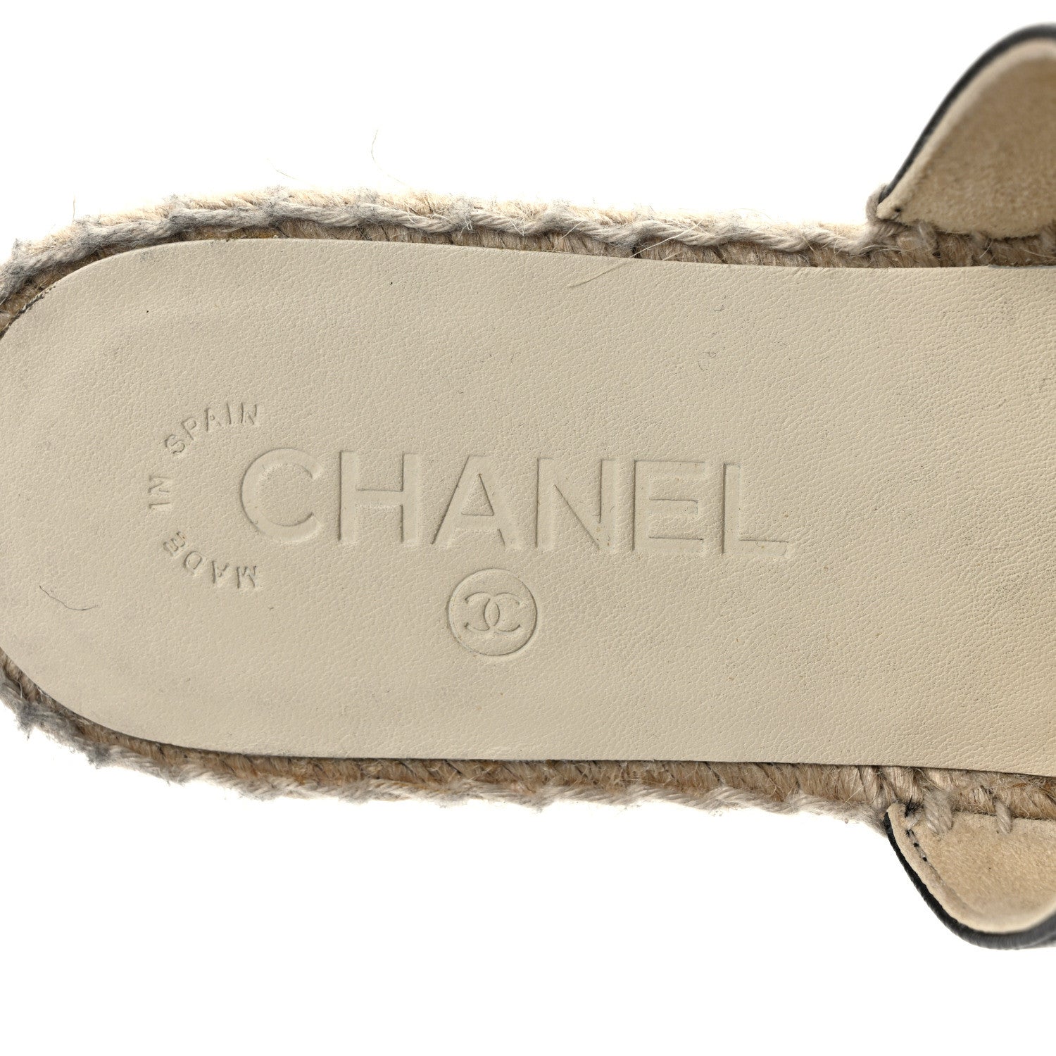 Chanel Iridescent Goatskin Patent CC Espadrille Mules 39 Black 7 of 8