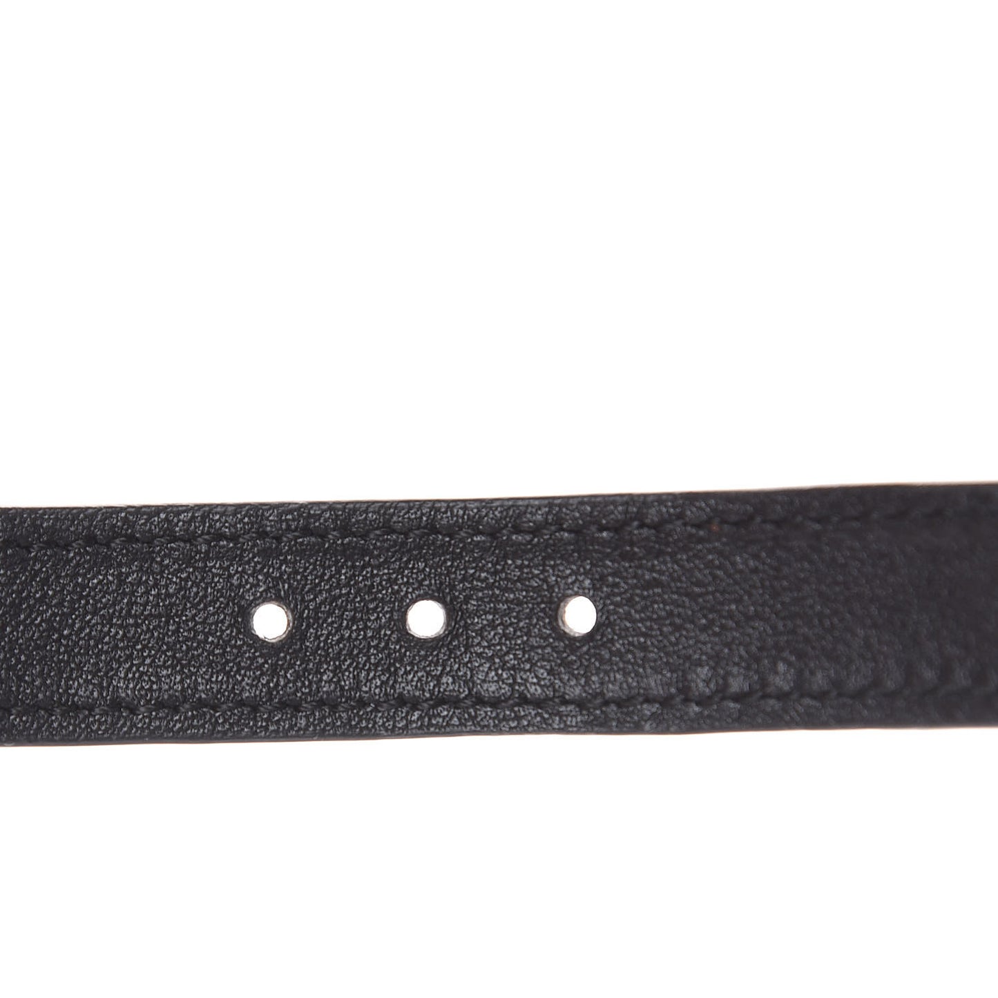 Calfskin Pearl Cherry Lion Bracelet Black