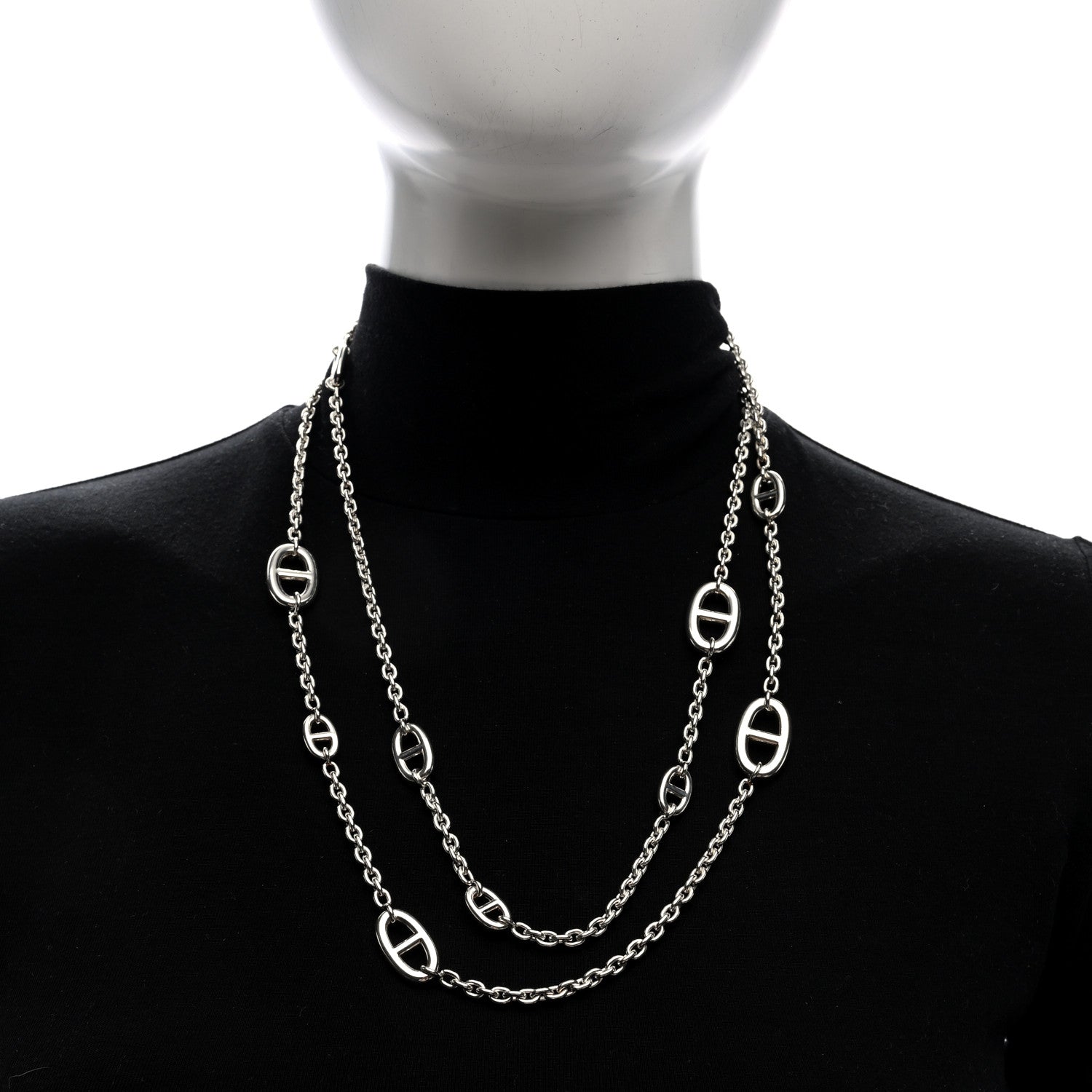 Hermes Sterling Silver Farandole Necklace 120 2 of 4