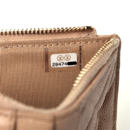 Chanel Caviar Quilted Classic iPhone Pouch Beige 7 of 7