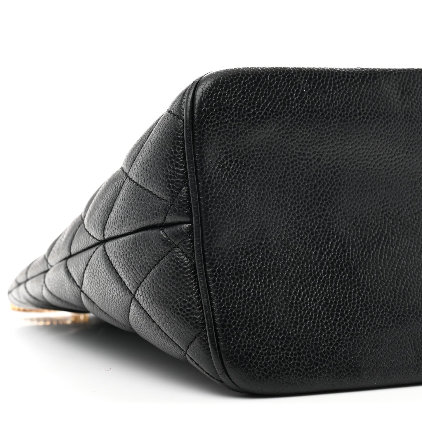 Caviar Quilted Medallion Tote Black