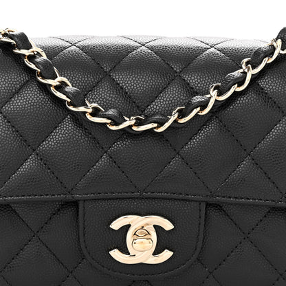 Chanel Caviar Quilted Mini Rectangular Flap Black 8 of 11