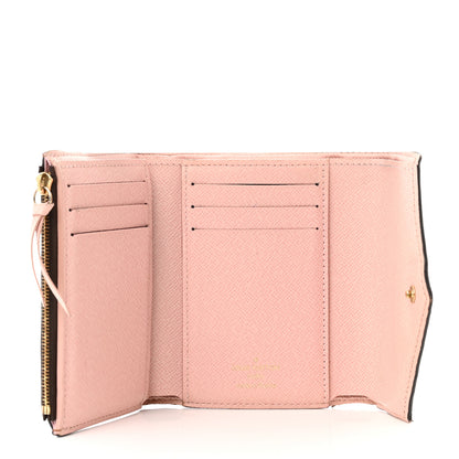 Louis Vuitton Damier Ebene Victorine Wallet Rose Ballerine 4 of 10
