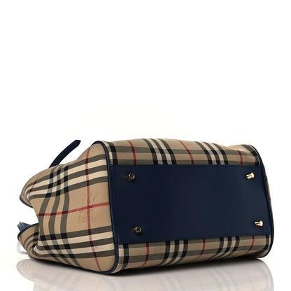 Burberry House Check Small Canterbury Tote Navy 4 of 10