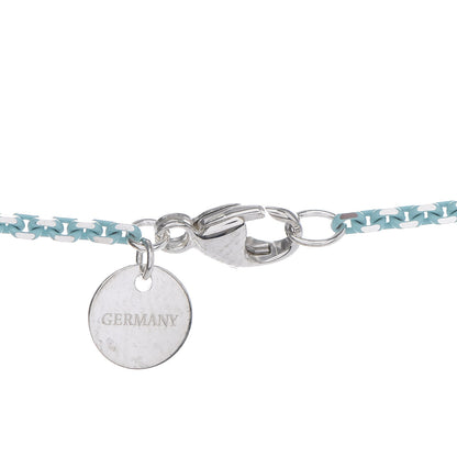Tiffany Sterling Silver Enamel Knot Key Pendant Necklace Blue 7 of 7