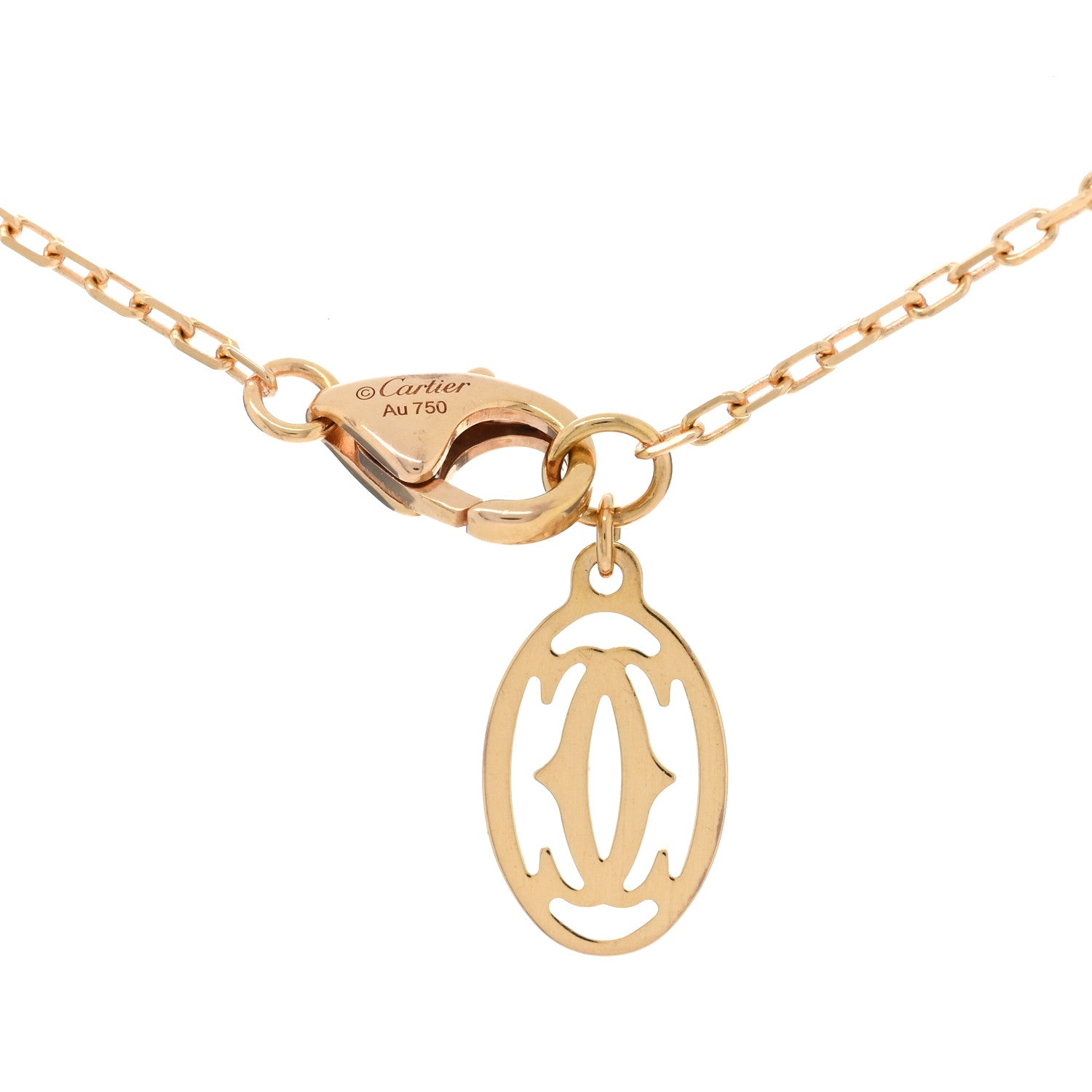 Cartier 18K Pink Gold Diamond SM D'Amour Pendant Necklace 4 of 5