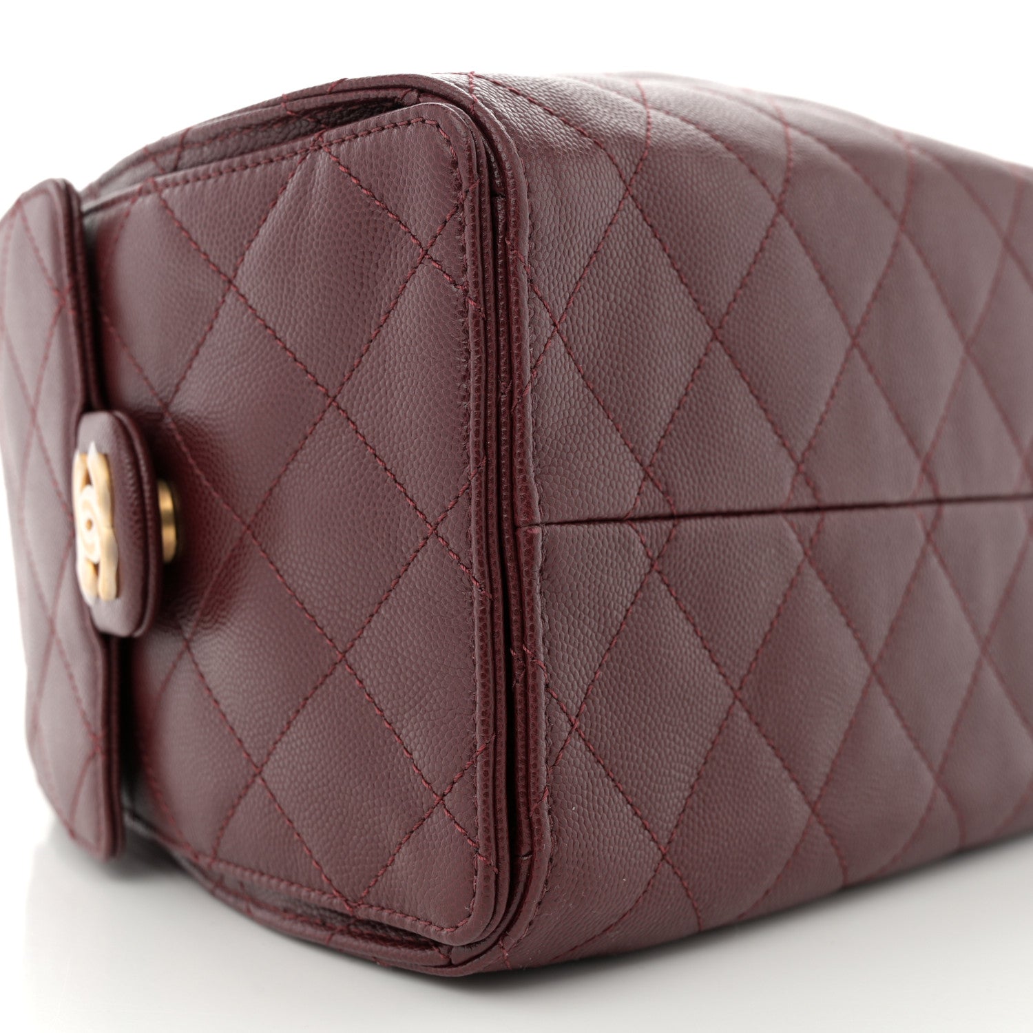 Chanel Caviar Quilted Small Chanel 25 Handbag Burgundy 9 of 11