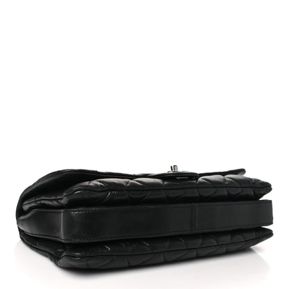 Chanel Lambskin Quilted Jumbo 3 Flap Black 3 of 10