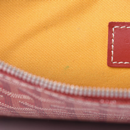 Goyard Goyardine Senat Pochette MM Red 9 of 11