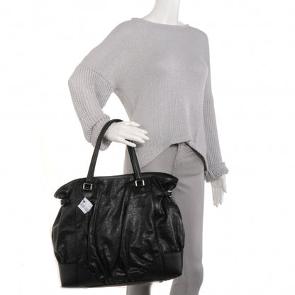 Gucci Horsebit Embossed Full Moon Tote Black 2 of 7