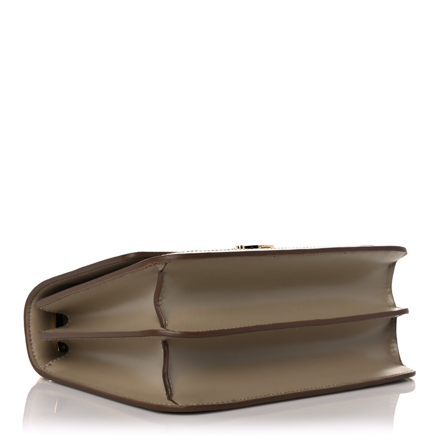 Burberry Calfskin Monogram Embossed Small TB Chain Bag Honey 4 of 10