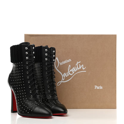 Christian Louboutin Calfskin Studded Dakita Booties 37.5 Black 8 of 8