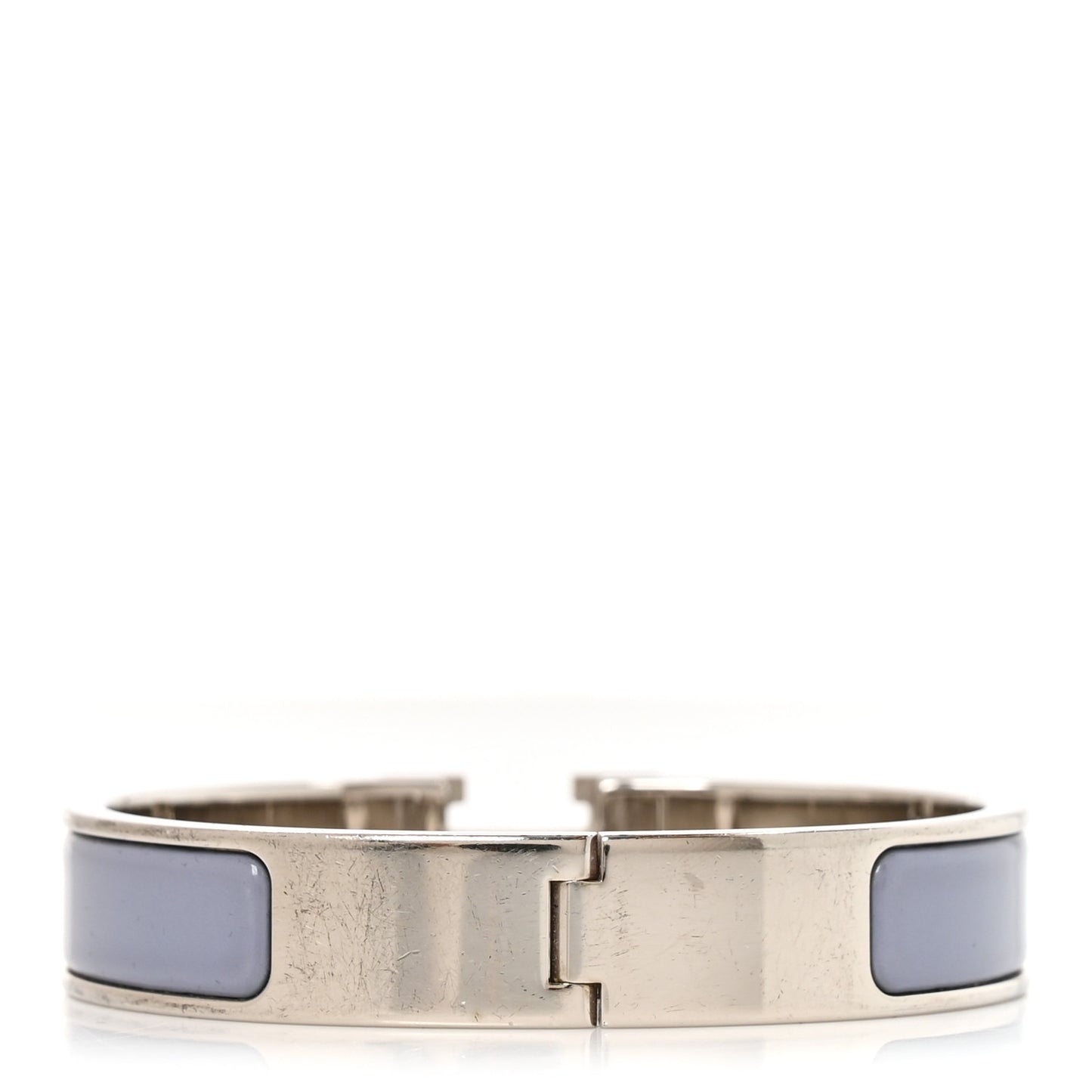 Enamel Narrow Clic Clac H Bracelet PM Bleu Lin
