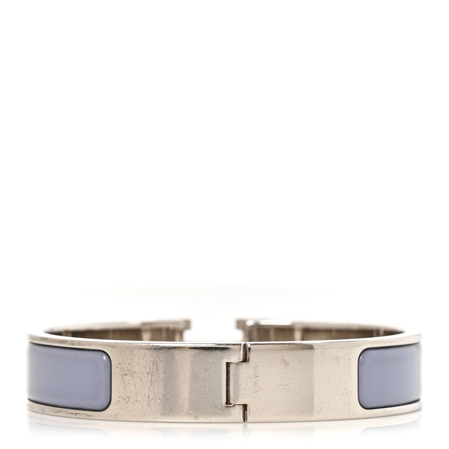 Hermes Enamel Narrow Clic Clac H Bracelet PM Bleu Lin 4 of 5