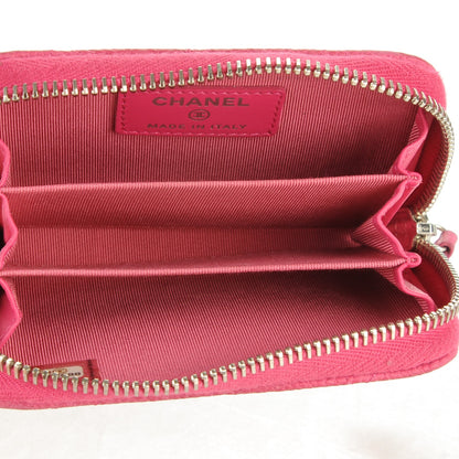 Chanel Iridescent Caviar Quilted Zip Coin Purse Pink 5 of 7