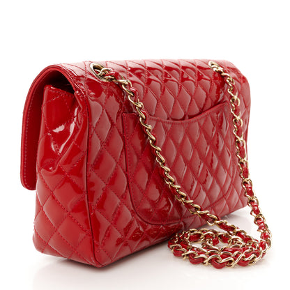 Chanel Patent Quilted Medium Single Flap Red 3 of 11