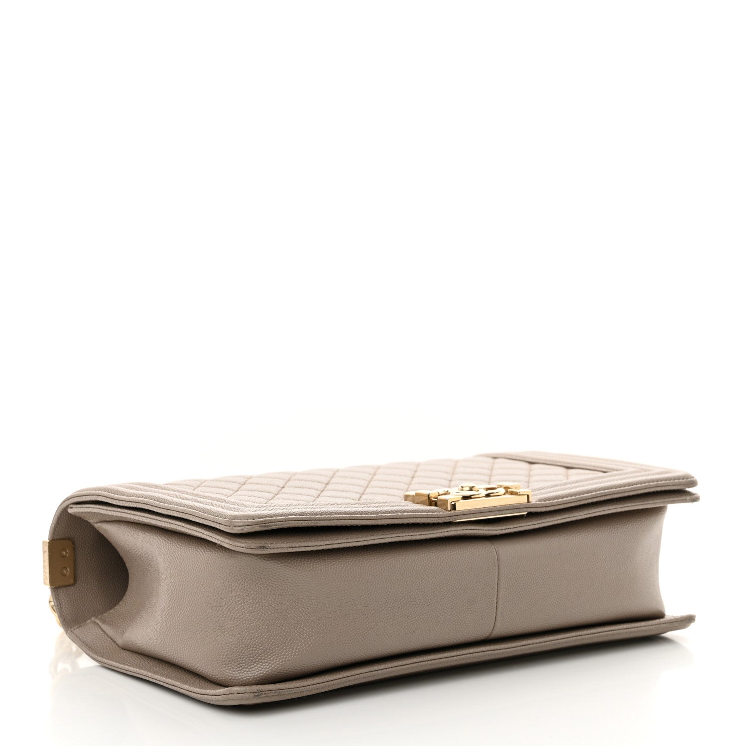 Chanel Caviar Quilted New Medium Boy Flap Dark Beige 4 of 11
