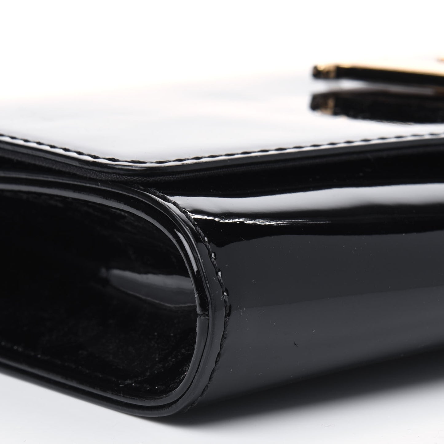Patent Louise EW Clutch Black