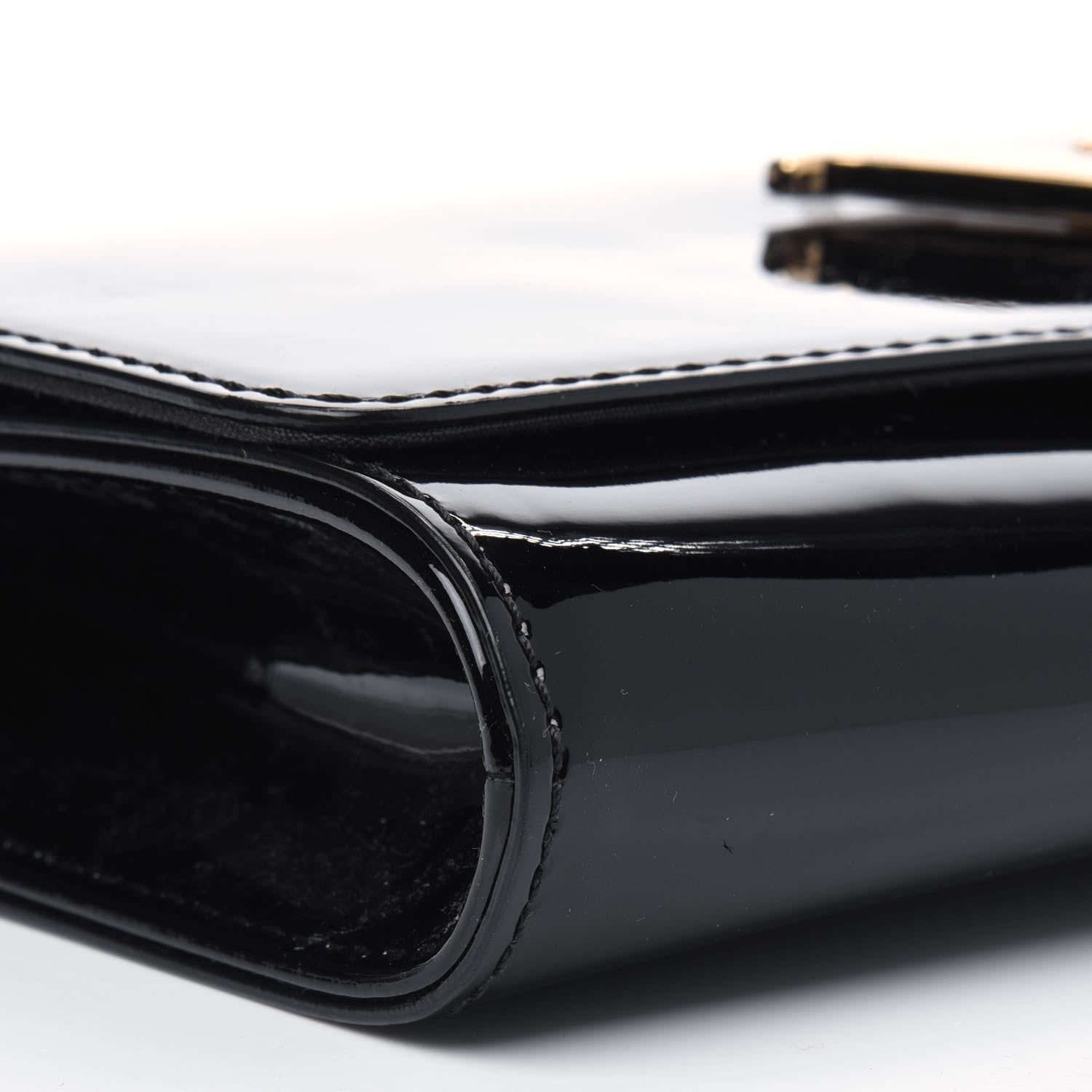 Louis Vuitton Patent Louise EW Clutch Black 8 of 11