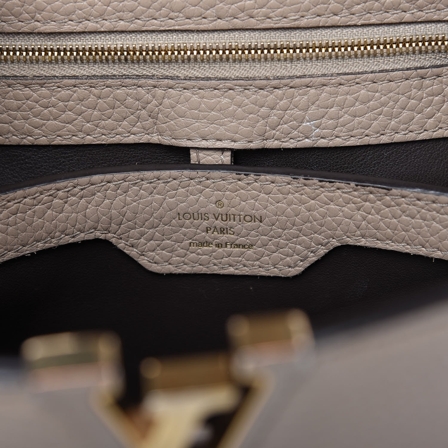 Louis Vuitton Taurillon Capucines BB Galet 8 of 13