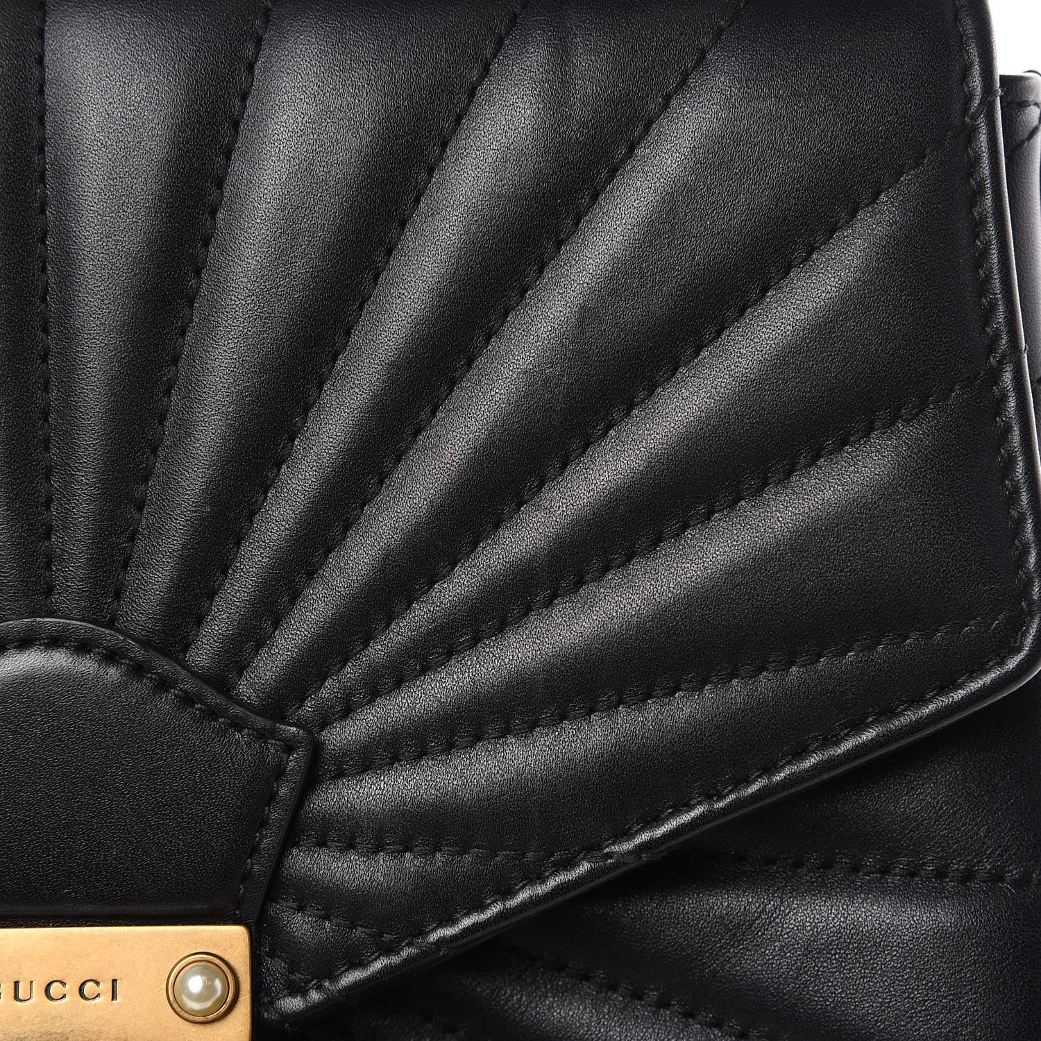 Gucci Calfskin Bamboo Trapuntata Queen Margaret Backpack Black 12 of 17