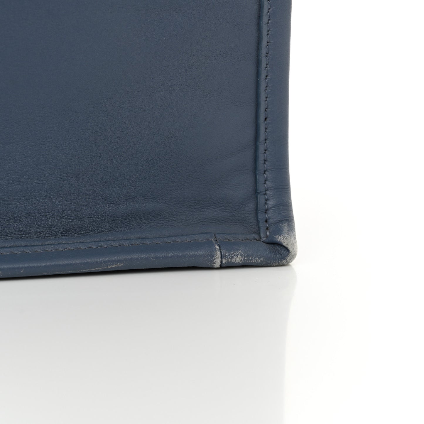 Calfskin Embossed Large Book Tote Blue