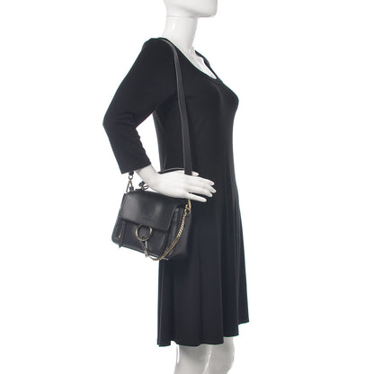 Chloe Calfskin Mini Faye Day Shoulder Bag Black 2 of 8