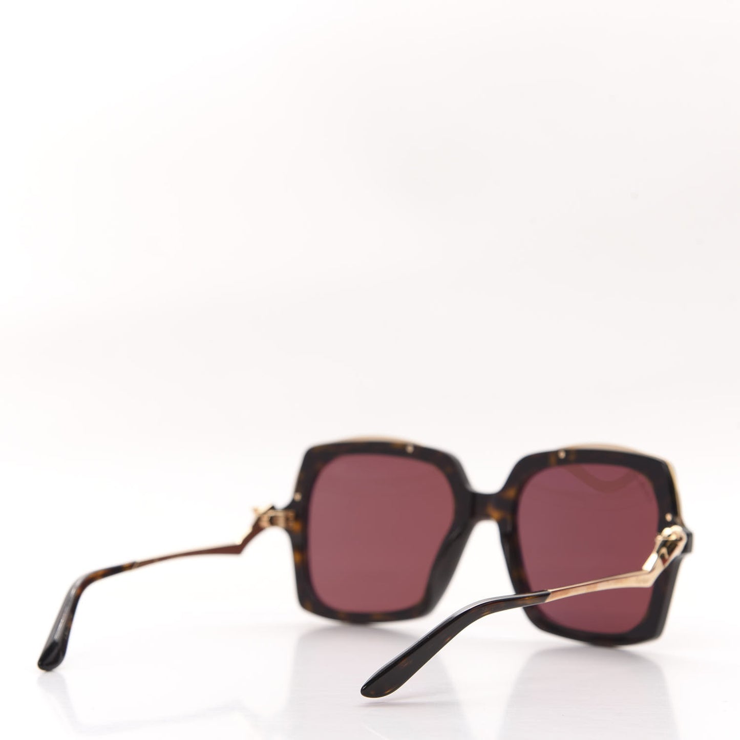 Metal Panthère de Square Sunglasses CT0117S Tortoise