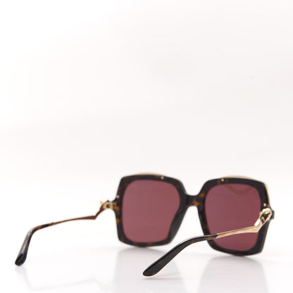 Cartier Metal Panthère de Square Sunglasses CT0117S Tortoise 4 of 8