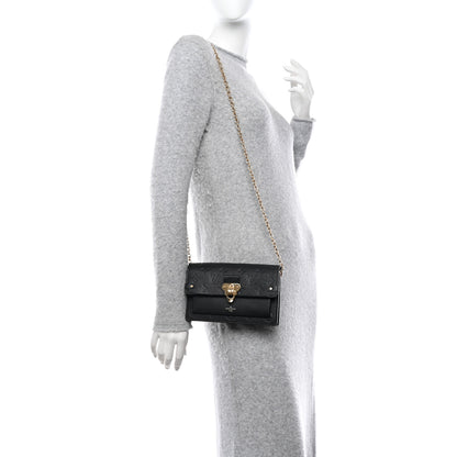 Louis Vuitton LOUIS VUITTON Empreinte Vavin Chain Wallet Black 2 of 9