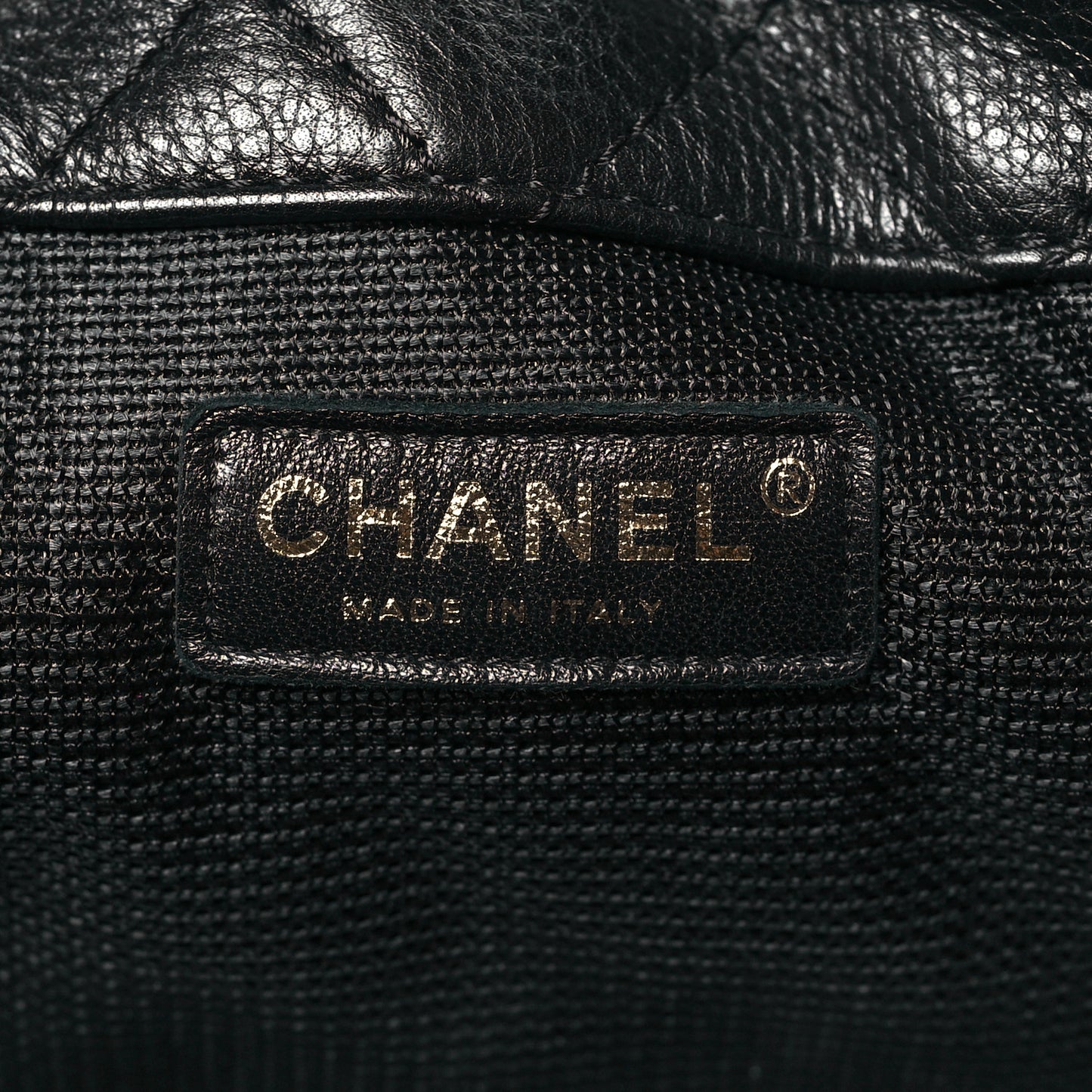 Calfskin Quilted XXL Travel Flap Bag Black