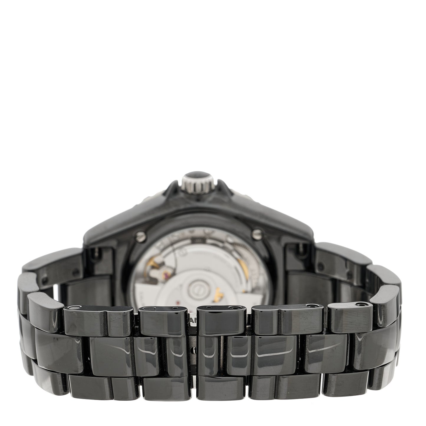 Stainless Steel Ceramic 38mm J12 Phantom Automatic Watch Black