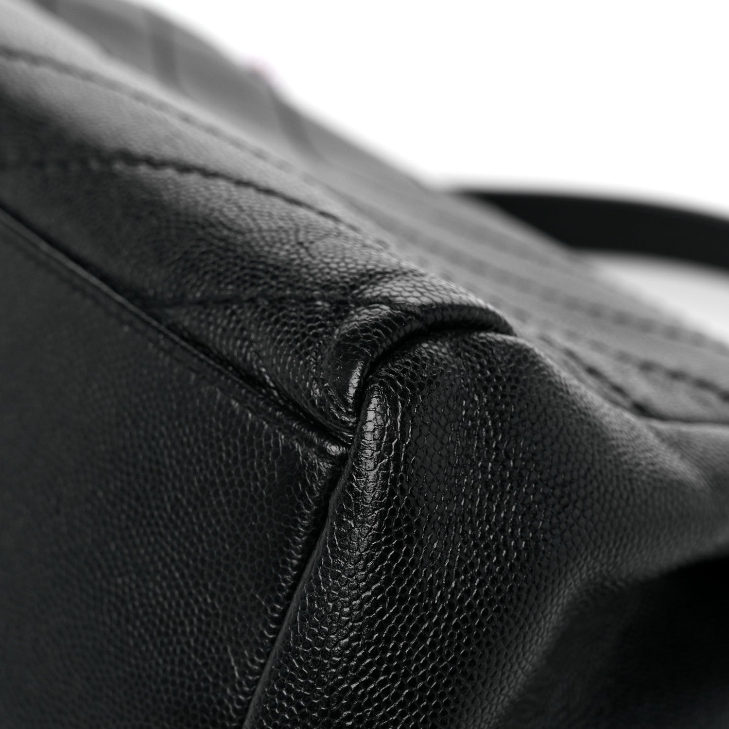 Saint Laurent Pebbled Lambskin Chevron Monogram Small Nolita Black 11 of 15